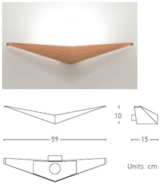 Бра h10, w59, d15cm, Led 20Вт 220/240V, 1560 lm, 3000K, IP20, цвет -oxyde